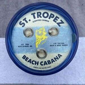 NWT St. Tropez Beach Cabana 13.5 oz 3 Wick Candle Limited Edition